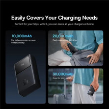 УМБ Baseus Star-Lord Digital Display 30000mAh 30W з технологією QC3.0+PD3.0 2USB+Type-C + Кабель USB to Type-C Чорний