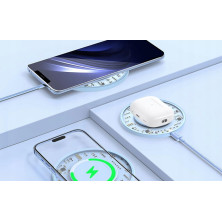 Бездротовий зарядний пристрій Baseus Simple 2 Wireless Charger з технологією Qi 15W Блакитний
