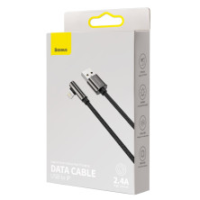Кабель Baseus Legend Series Fast Charging Elbow Cable USB to Lightning 2.4A 1m Чорний
