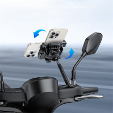 Тримач телефону на велосипед Baseus GoTrip Series Bike Phone Mount Rearview Mirror з кріпленням на дзеркало Чорний