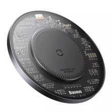 Бездротовий зарядний пристрій Baseus Simple 2 Wireless Charger з технологією Qi 15W Чорний