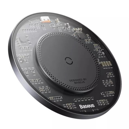 Бездротовий зарядний пристрій Baseus Simple 2 Wireless Charger з технологією Qi 15W Чорний