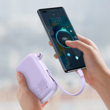 УМБ Baseus Q Pow 20000mAh 22.5W 5A с технологией QC3.0+PD3.0 и Type-C кабелем 22.5W Фиолетовый