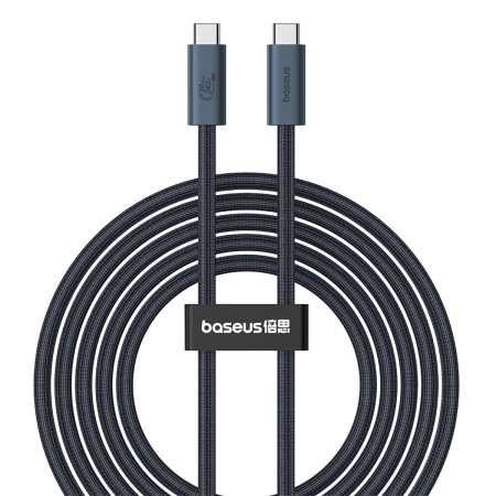 Кабель Baseus Flash 2 USB4 Series Fast Charging Data Cable Type-C to Type-C 240W 8K@60Hz 40Gbps 1.8m Черный