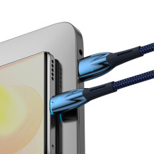 Кабель Baseus Glimmer Series Fast Charging Data Cable USB to Type-C 100W 20V 5A 1m Синій