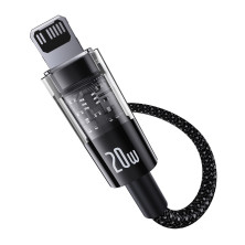 Кабель Baseus Gem Series Fast Charging Data Cable Type-C to Lightning PD 20W 2m Черный