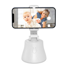 Смарт держатель для смартфона одноосевой стабилизатор Baseus 360°AI Following Shot Tripod Head Белый