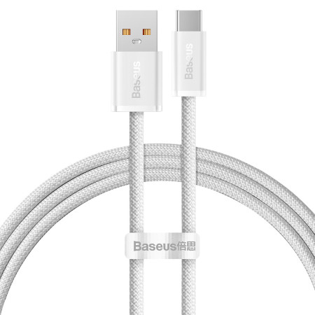 Кабель Baseus Dynamic Series Fast Charging Data Cable USB to Type-C 100W 20V 5A 1m Белый