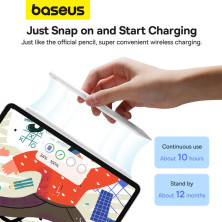 Стилус для iPad Baseus Writing 2 Series Wireless Charging Active Version 10 часов Белый