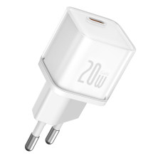 Мережевий зарядний пристрій Baseus GaN5S Fast Charger 1C PD3.0 20W Type-C 3A Білий