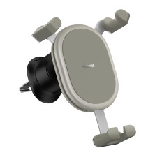 Автодержатель для телефона Baseus Stable Gravitational Car Mount Air Outlet в воздуховод Белый