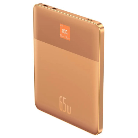 УМБ Baseus Blade Blade2 Fast-Charging Power Bank 12000mAh 65W 6A з технологією QC3.0+PD3.0 + кабель Type-C to Type-C 100W 20V/5A 1м Помаранчевий