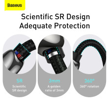 Кабель Baseus Display Series Fast Charging Data Cable Type-C to Type-C 100W 20V 5A 1m Черный