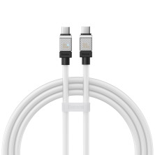 Кабель Baseus CoolPlay Series Fast Charging Data Cable Type-C to Type-C 100W 20V 5A 1m Белый