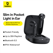 Бездротові Bluetooth навушники Baseus Bowie E16 True Wireless TWS Earphones Чорний