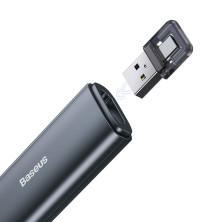 Презентер лазерная указка Baseus Orange Dot Wireless Presenter Red Laser Серый