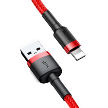 Кабель Baseus Cafule Cable USB to Lightning 1.5A 2m Красный