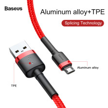 Кабель Baseus Cafule Cable USB to Micro USB 2.4A 1m Красный