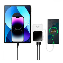 УМБ Baseus Q Pow Pro 20000mAh 22.5W 5A с технологией QC3.0+PD3.0 и Type-C кабелем 22.5W Белый