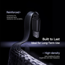 Кабель Baseus MVP 3 Fast Charging Data Cable USB to Type-C 100W 20V 5A 2m Черный