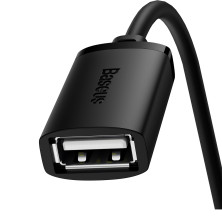 USB удлинитель Baseus AirJoy Series USB2.0 to USB2.0 Extension кабель 0.5м Черный