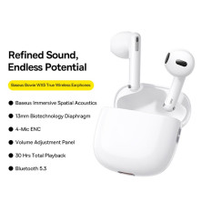 Беспроводные Bluetooth наушники Baseus Bowie WX5 True Wireless TWS Earphones Белый