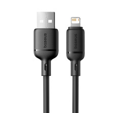 Кабель Baseus Silky Series Fast Charging Data Cable USB to Lightning 2.4A 2m Чорний