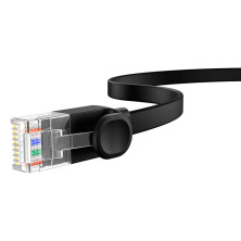 Кабель Baseus High Speed CAT6 RJ45 Gigabit Network Cable Ethernet Плоский 12m Черный