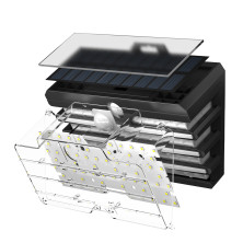Светильник фасадный Baseus Solar Energy 5.1Вт 260Lm на солнечной батарее 1800mAh с датчиком движения Черный