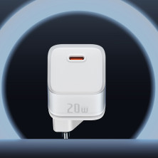 Сетевое зарядное устройство Baseus GaN5S Fast Charger 1C PD3.0 20W Type-C 3A Белый
