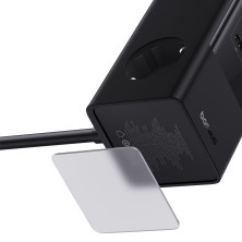 Мережевий зарядний пристрій Baseus PowerCombo Tower PowerStrip 100W 2AC+2USB+2Type-C 5A Чорний