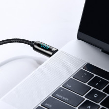 Кабель Baseus Display Series Fast Charging Data Cable Type-C to Type-C 100W 20V 5A 1m Черный