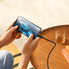 Кабель Baseus Tungsten Gold Fast Charging Data Cable Type-C to Type-C 240W 2m Черный