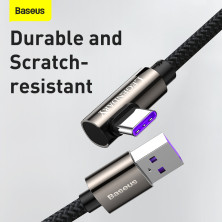 Кабель Baseus Legend Series Fast Charging Data Cable USB to Type-C 66W 11V 6A 2m Черный