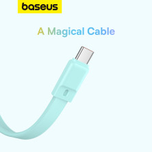 УМБ Baseus Magnetic Mini Wireless Fast Charge 10000mAh 30W 3A QC3.0+PD3.0 з функцією MagSafe та Qi 15W і Type-C 30W кабелем Блакитний