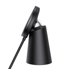 Беспроводное зарядное устройство Baseus Simple Magnetic Stand с функцией MagSafe и Qi 15W Черный
