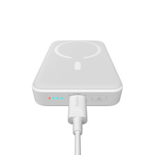 УМБ Baseus Magnetic Mini Wireless Fast Charge 2in1 10000mAh 20W 2.4A QC3.0+PD3.0 с Беспроводной зарядкой Qi 15W Белый