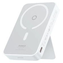УМБ Baseus MagPro Magnetic Bracket Wireless Fast Charge 5000mAh 20W 2.4A QC3.0+PD3.0 з Бездротовою зарядкою Qi 15W Білий