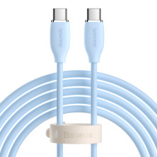 Кабель Baseus Jelly Liquid Silica Gel Fast Charging Data Cable Type-C to Type-C 100W 20V 5A 2m Синий