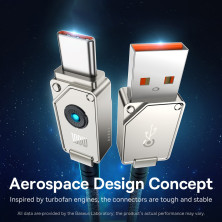 Кабель Baseus Unbreakable Series Fast Charging Data Cable USB to Type-C 100W 20V 5A 1m Серый