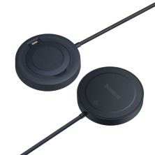 Бездротовий зарядний пристрій Baseus Simple Mini4 Magnetic з функцією MagSafe і Qi2 15W Чорний