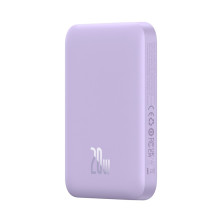 УМБ Baseus Magnetic Wireless 2in1 6000mAh 20W 2.4A QC3.0+PD3.0 з Бездротовою зарядкою Qi 15W Фіолетовий