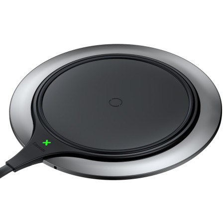 Беспроводное зарядное устройство Baseus Metal Wireless Charger с технологией Qi 10W Черный