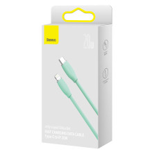 Кабель Baseus Jelly Liquid Silica Gel Fast Charging Data Cable Type-C to Lightning PD 20W 1.2m Зелений