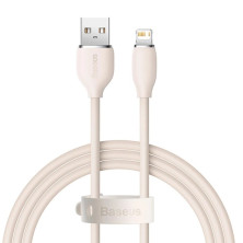 Кабель Baseus Jelly Liquid Silica Gel USB to Lightning 2.4A 1.2m Рожевий