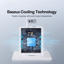 Мережевий зарядний пристрій Baseus Cube Fast Charger QC3.0+PD3.0 30W USB+Type-C 3A Білий