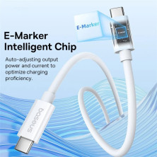 Кабель Baseus Superior 2 Series Fast Charging Data Cable Type-C to Type-C 240W 8K@60Hz 40Gbps 1.8m Белый