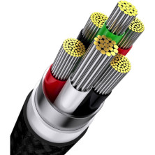 Кабель Baseus Flash Series 2 3-in-1 Fast Charging Data Cable USB to Lightning+Type-C+MicroUSB 66W 1.2m Синий