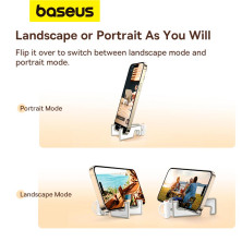 Підставка для телефона Baseus Portable Series Folding Phone Stand Білий