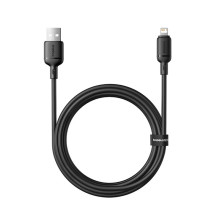 Кабель Baseus Silky Series Fast Charging Data Cable USB to Lightning 2.4A 2m Чорний